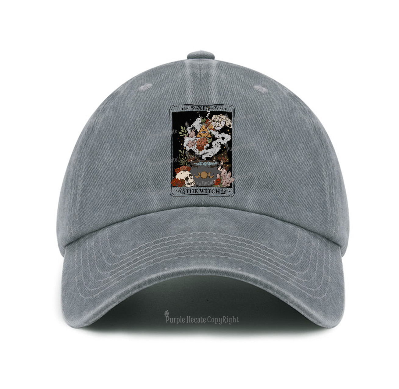 Purplehecate The Witch Tarot Baseball Cap