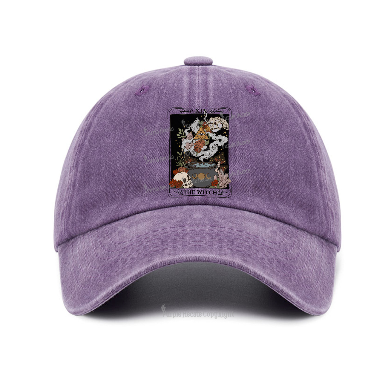 Purplehecate The Witch Tarot Baseball Cap