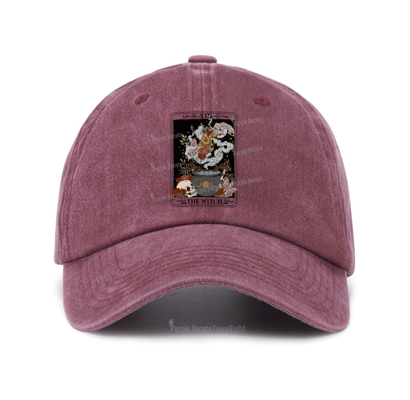 Purplehecate The Witch Tarot Baseball Cap