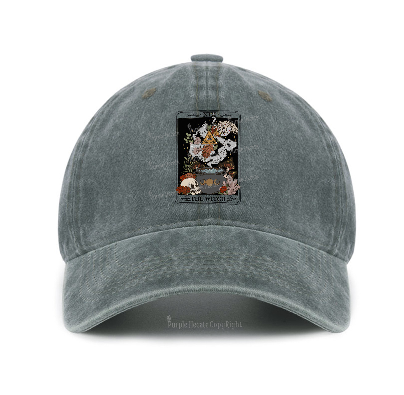 Purplehecate The Witch Tarot Baseball Cap