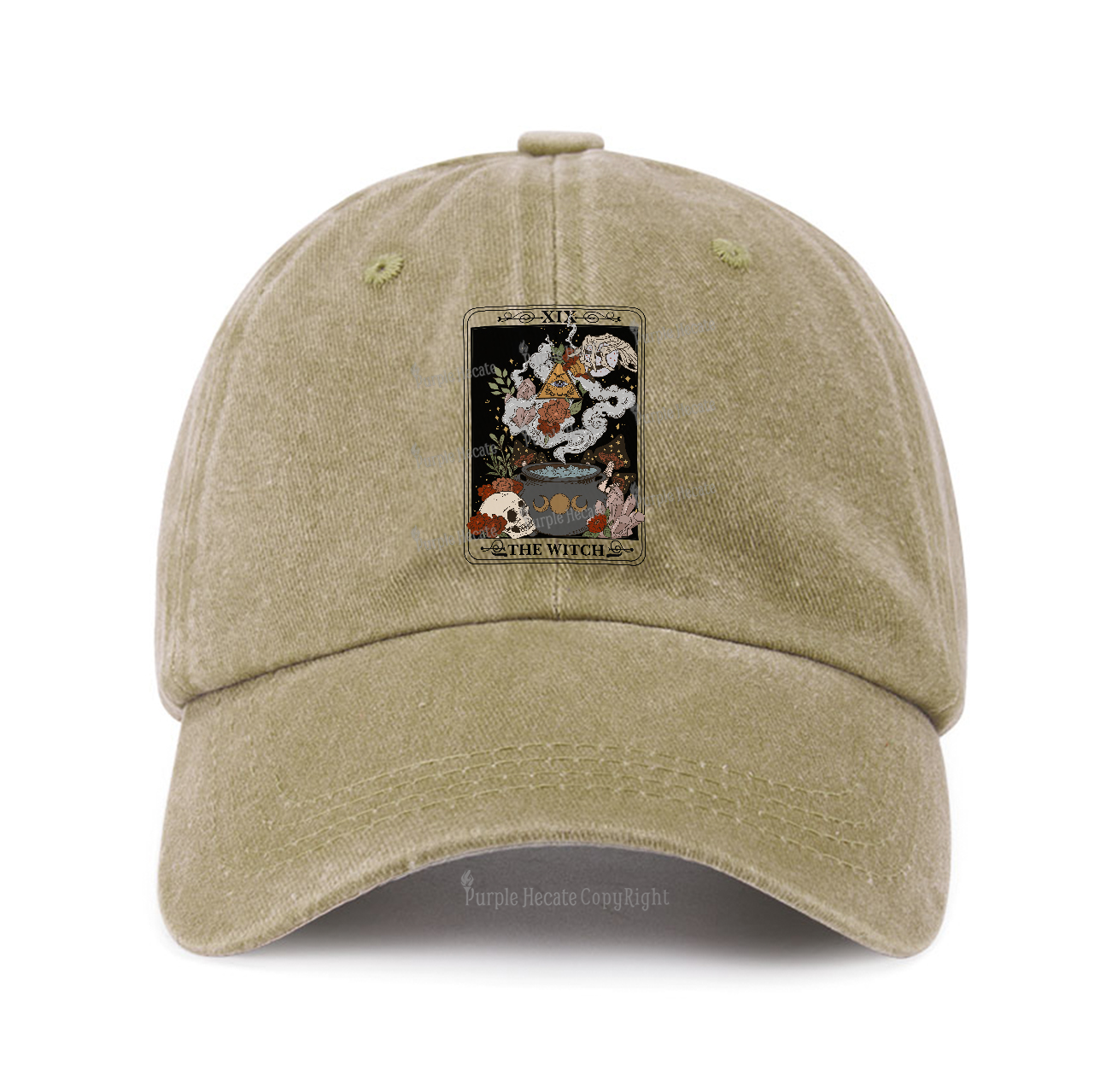 Purplehecate The Witch Tarot Baseball Cap