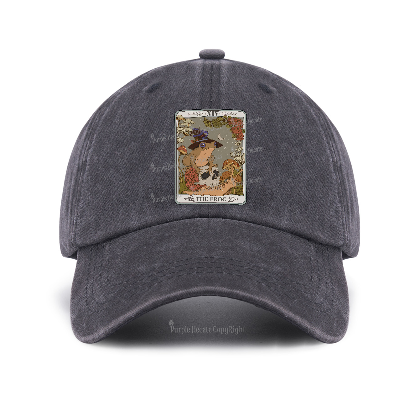 Purplehecate The Frog Tarot Baseball Cap