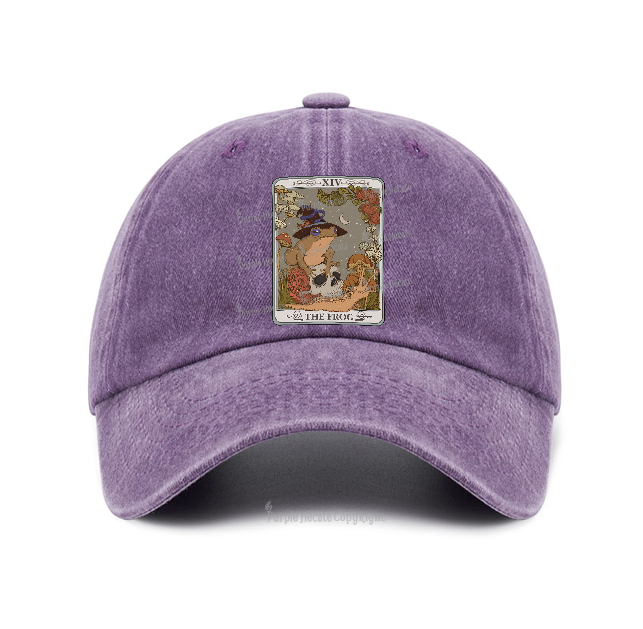 Purplehecate The Frog Tarot Baseball Cap