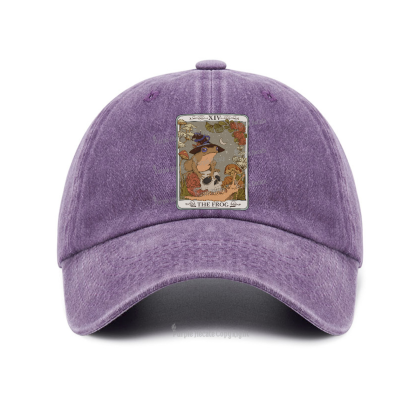 Purplehecate The Frog Tarot Baseball Cap