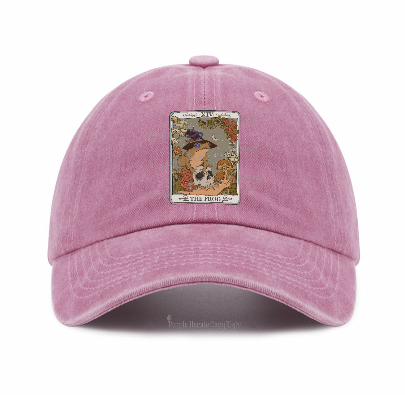 Purplehecate The Frog Tarot Baseball Cap