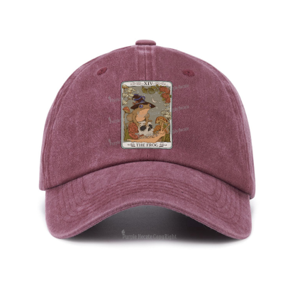Purplehecate The Frog Tarot Baseball Cap