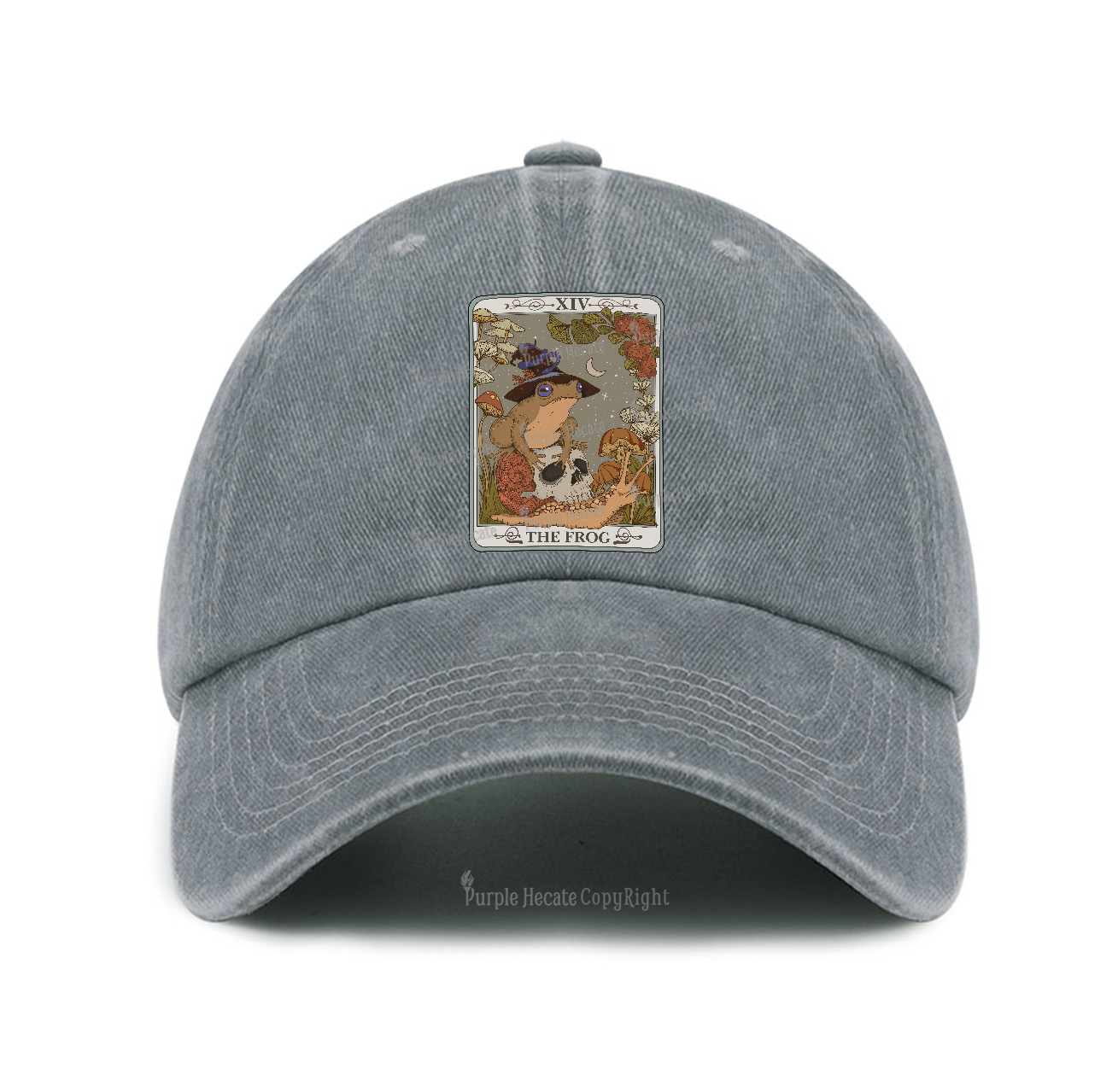 Purplehecate The Frog Tarot Baseball Cap