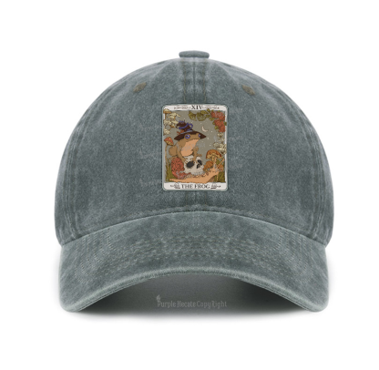 Purplehecate The Frog Tarot Baseball Cap
