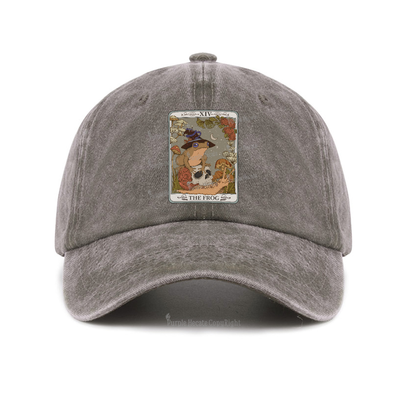 Purplehecate The Frog Tarot Baseball Cap