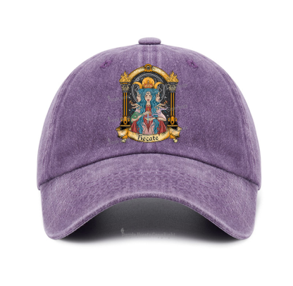 Purplehecate Triple Moon Goddess Hecate Baseball Cap