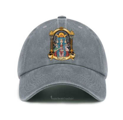 Purplehecate Triple Moon Goddess Hecate Baseball Cap
