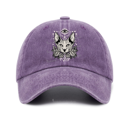 Purplehecate Mystical Cat Baseball Cap