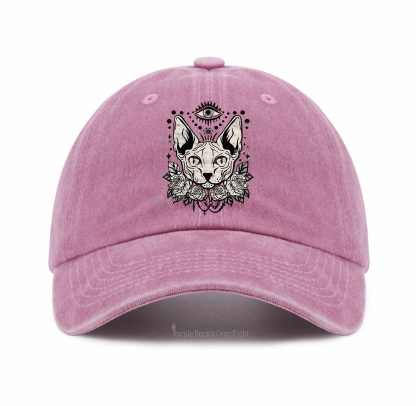 Purplehecate Mystical Cat Baseball Cap