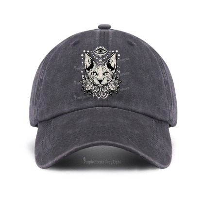 Purplehecate Mystical Cat Baseball Cap