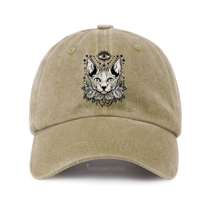 Purplehecate Mystical Cat Baseball Cap