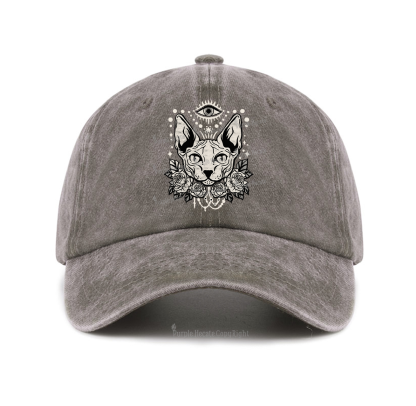 Purplehecate Mystical Cat Baseball Cap