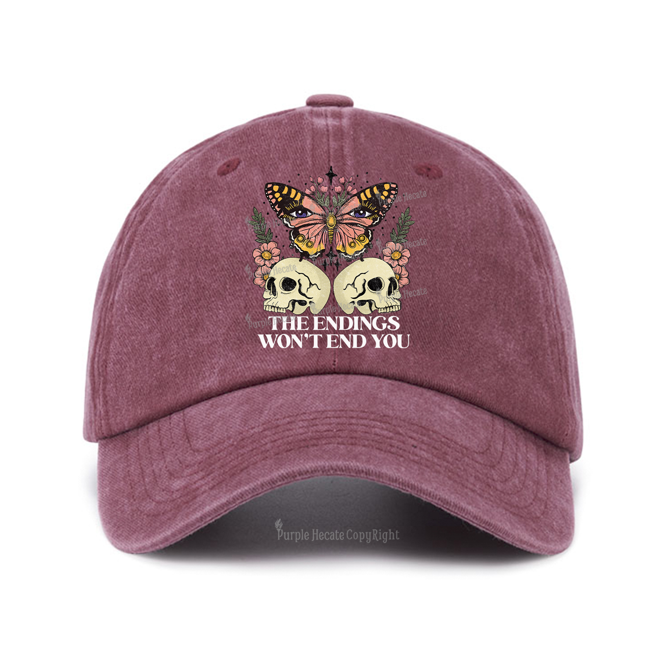 Purplehecate The Endings Won't End You Baseball Cap