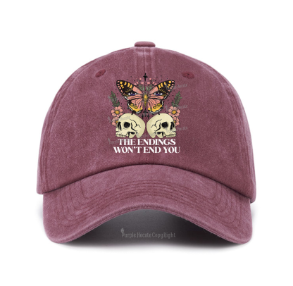 Purplehecate The Endings Won't End You Baseball Cap