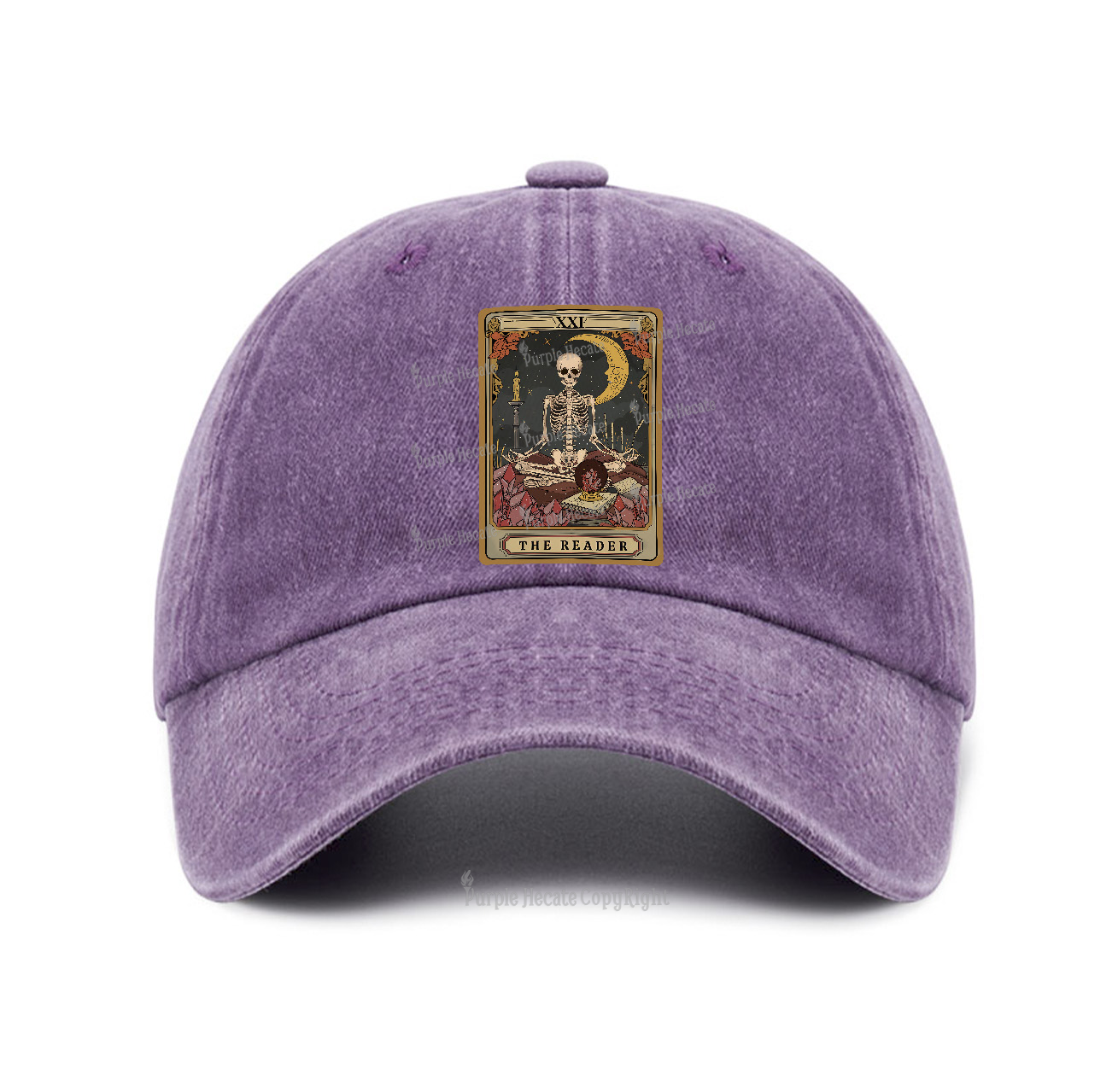 Purplehecate The Reader Tarot Baseball Cap