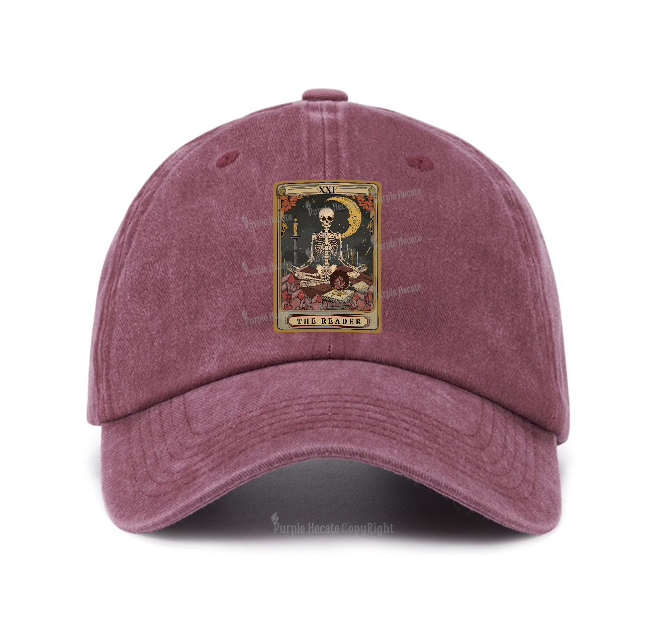 Purplehecate The Reader Tarot Baseball Cap