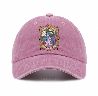 Purplehecate Capricorn Radiance Zodiac Baseball Cap