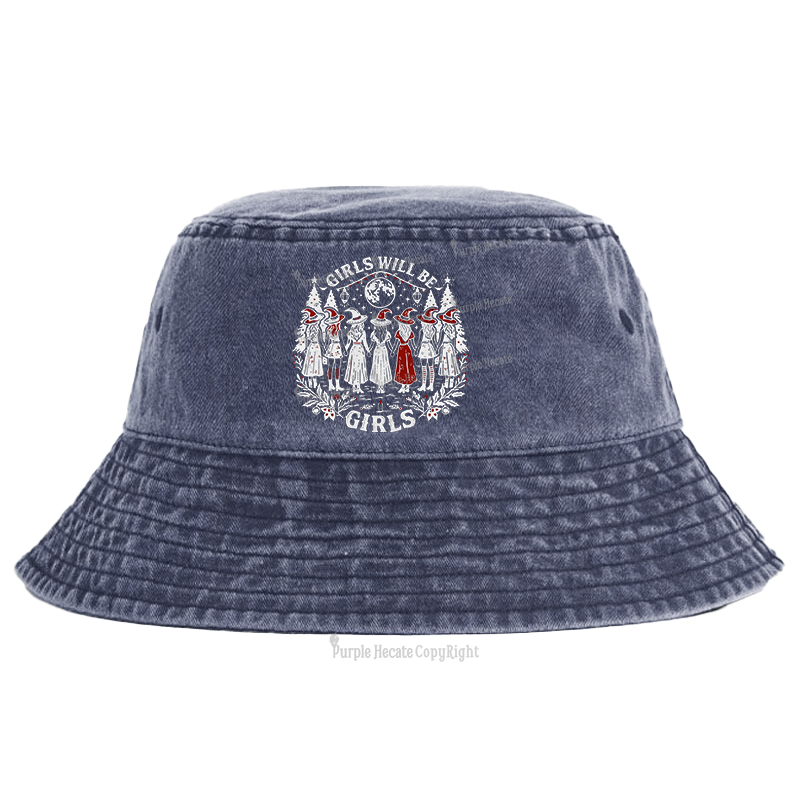Purplehecate Girls Will Be Girls Bucket Hat