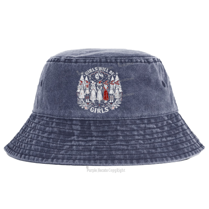 Purplehecate Girls Will Be Girls Bucket Hat