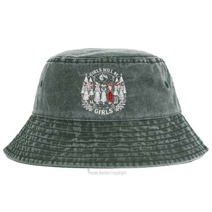 Purplehecate Girls Will Be Girls Bucket Hat