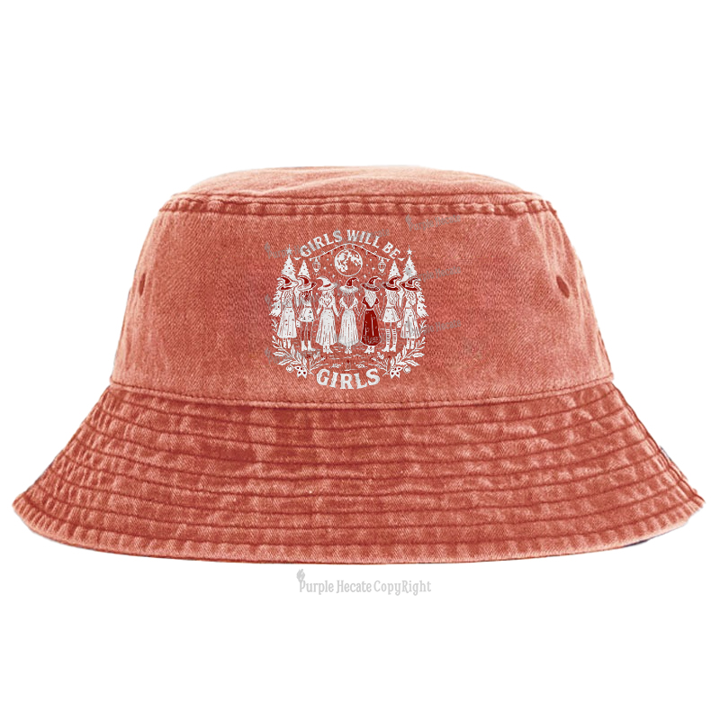 Purplehecate Girls Will Be Girls Bucket Hat