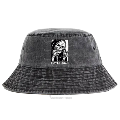 Purplehecate Stay Positive Bucket Hat