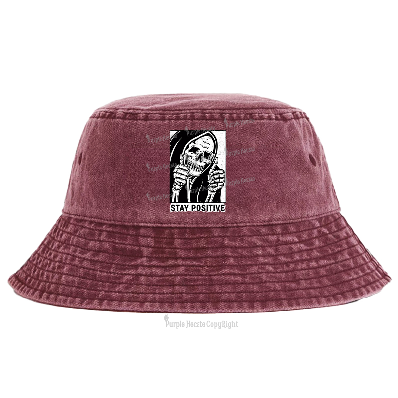Purplehecate Stay Positive Bucket Hat