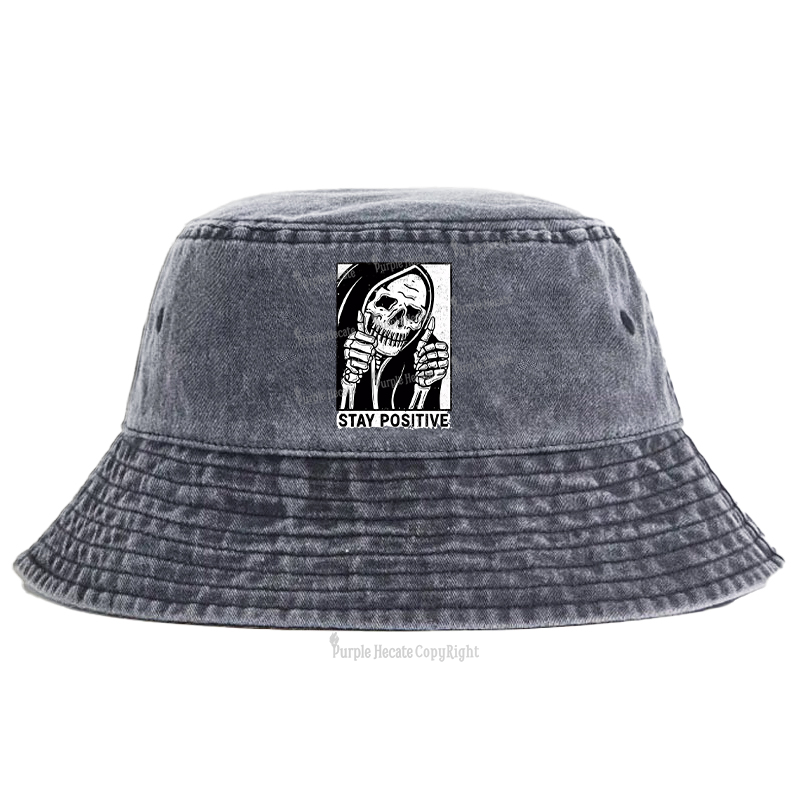 Purplehecate Stay Positive Bucket Hat