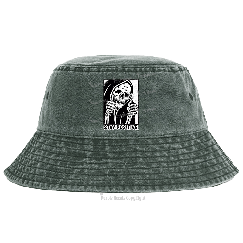 Purplehecate Stay Positive Bucket Hat