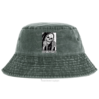 Purplehecate Stay Positive Bucket Hat