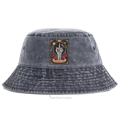 Purplehecate The Zero Fucks Given Bucket Hat