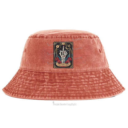 Purplehecate The Zero Fucks Given Bucket Hat