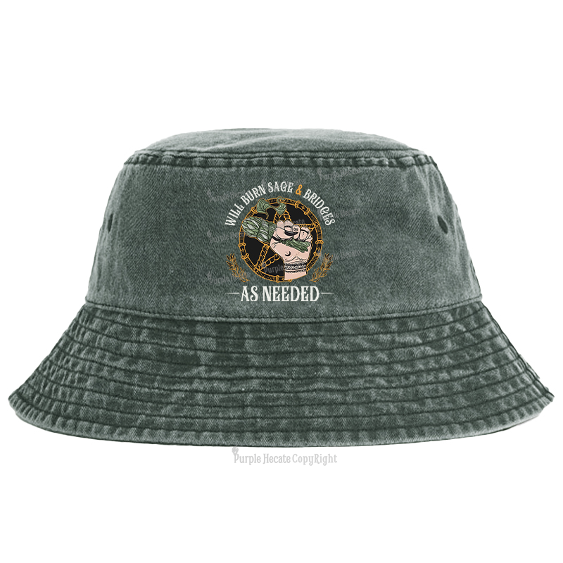 Purplehecate Will Burn Sage And Bridges Bucket Hat