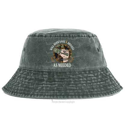 Purplehecate Will Burn Sage And Bridges Bucket Hat