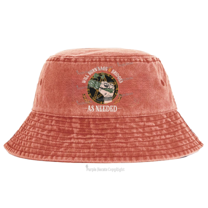 Purplehecate Will Burn Sage And Bridges Bucket Hat