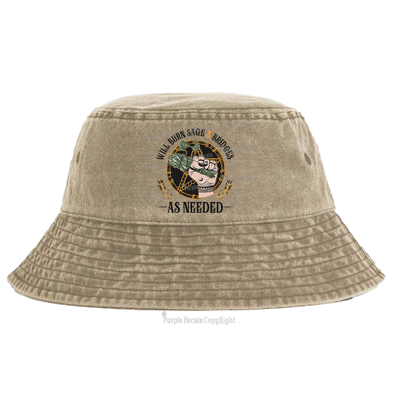 Purplehecate Will Burn Sage And Bridges Bucket Hat