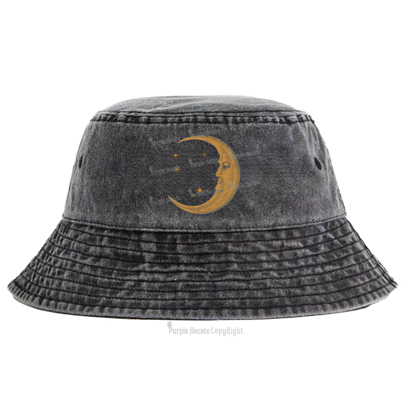 Purplehecate Celestial Moon Bucket Hat