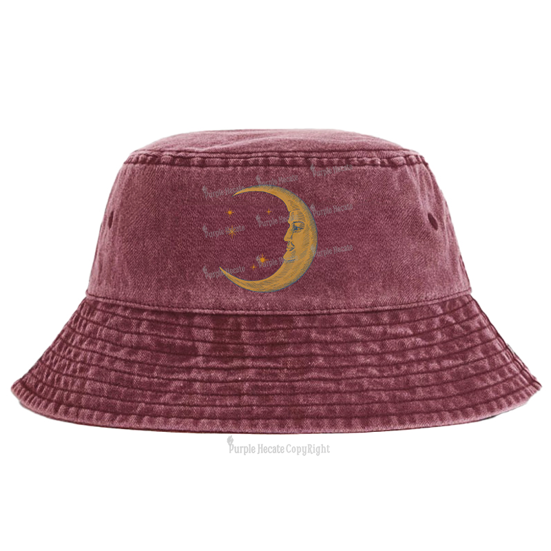 Purplehecate Celestial Moon Bucket Hat