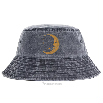 Purplehecate Celestial Moon Bucket Hat