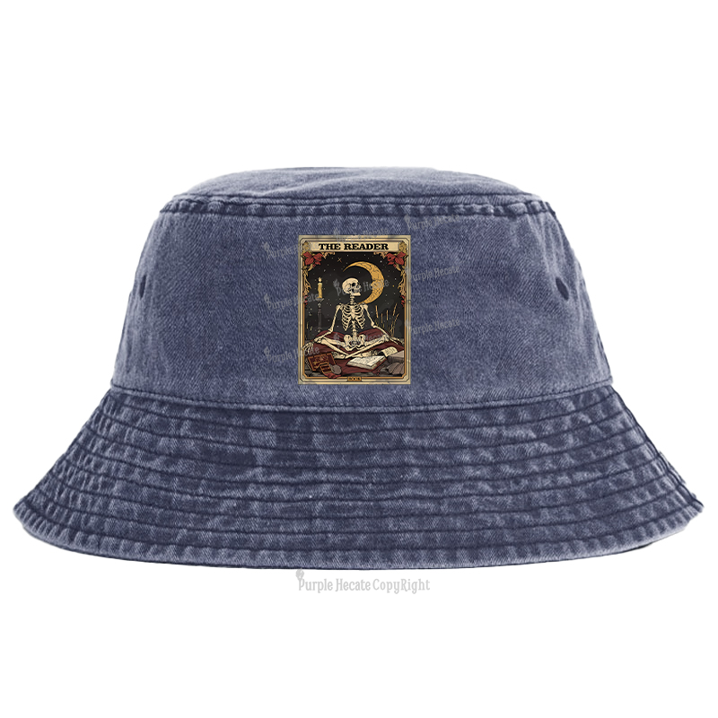 Purplehecate The Reader Tarot Card Bucket Hat