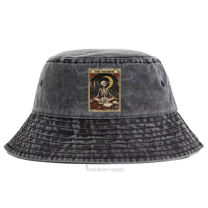 Purplehecate The Reader Tarot Card Bucket Hat