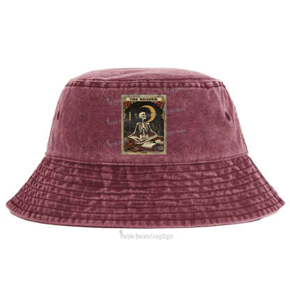 Purplehecate The Reader Tarot Card Bucket Hat