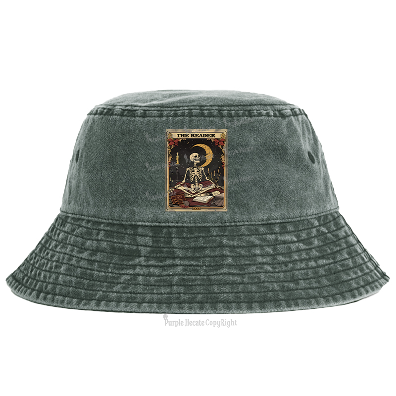 Purplehecate The Reader Tarot Card Bucket Hat