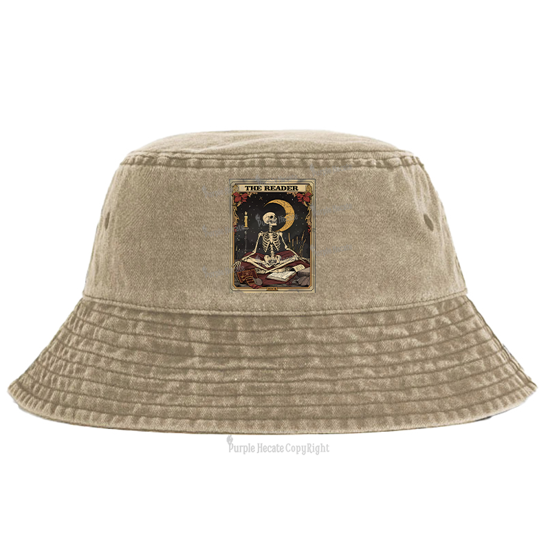 Purplehecate The Reader Tarot Card Bucket Hat