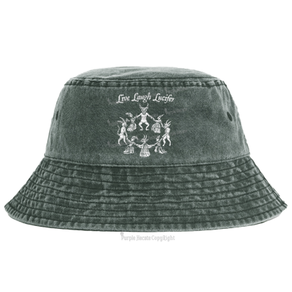 Purplehecate Live Laugh Lucifer Bucket Hat