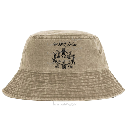 Purplehecate Live Laugh Lucifer Bucket Hat
